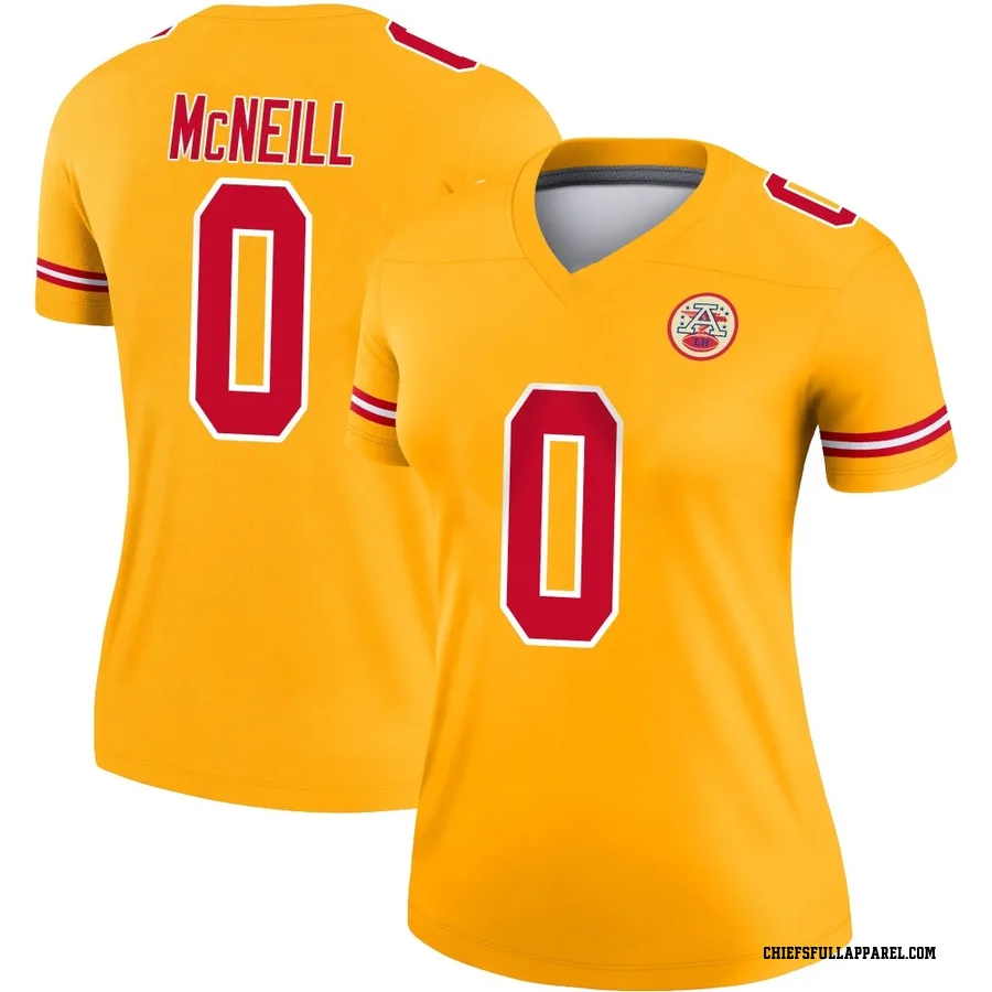 Amari McNeill Kansas City Chiefs Women's Legend Inverted Nike Jersey - Gold