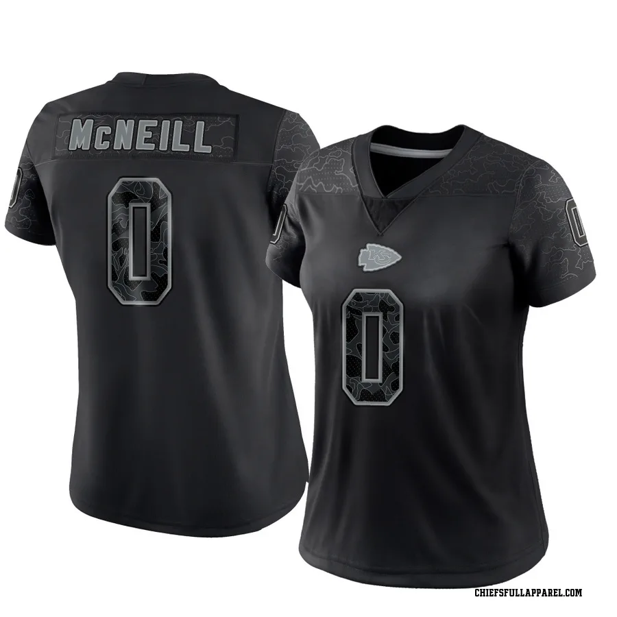 Amari McNeill Kansas City Chiefs Women's Limited Reflective Nike Jersey - Black