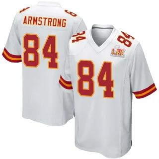 Andrew Armstrong Kansas City Chiefs Men's Game Super Bowl LIX Nike Jersey - White