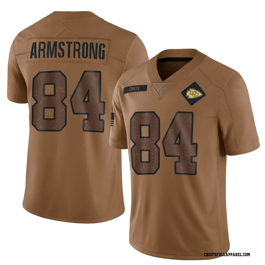 Andrew Armstrong Kansas City Chiefs Men's Limited 2023 Salute To Service Nike Jersey - Brown