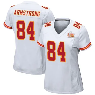 Andrew Armstrong Kansas City Chiefs Women's Game Super Bowl LIX Nike Jersey - White