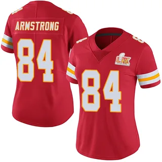 Andrew Armstrong Kansas City Chiefs Women's Limited Team Color Vapor Untouchable Super Bowl LIX Nike Jersey - Red