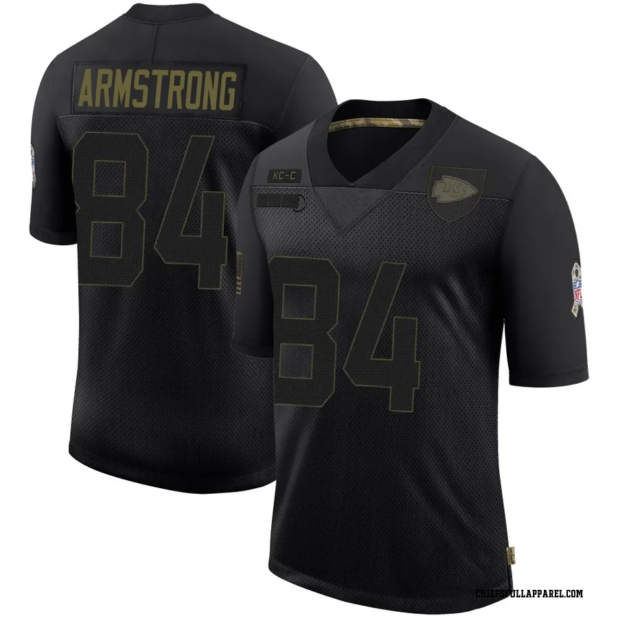 Andrew Armstrong Kansas City Chiefs Youth Limited 2020 Salute To Service Nike Jersey - Black