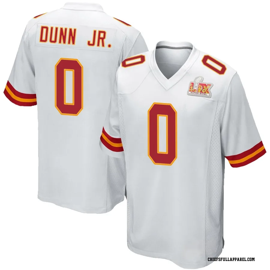 Anthony Dunn Jr. Kansas City Chiefs Men's Game Super Bowl LIX Nike Jersey - White