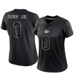 Anthony Dunn Jr. Kansas City Chiefs Women's Limited Reflective Nike Jersey - Black