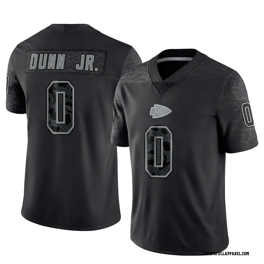 Anthony Dunn Jr. Kansas City Chiefs Youth Limited Reflective Nike Jersey - Black