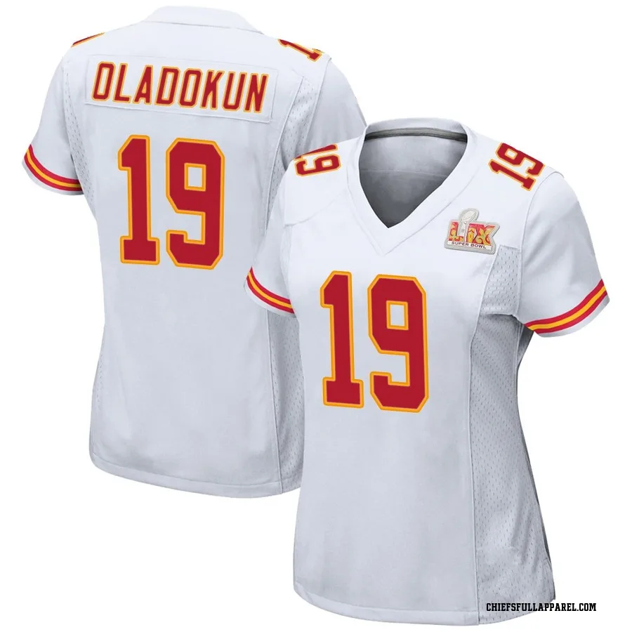Chris Oladokun Kansas City Chiefs Women's Game Super Bowl LIX Nike Jersey - White