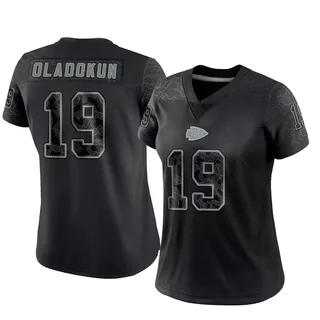 Chris Oladokun Kansas City Chiefs Women's Limited Reflective Nike Jersey - Black