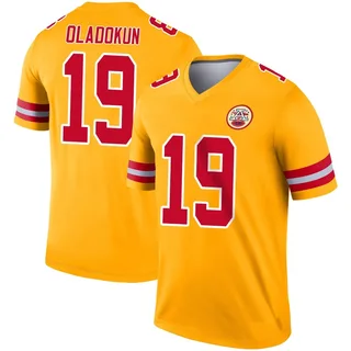 Chris Oladokun Kansas City Chiefs Youth Legend Inverted Nike Jersey - Gold