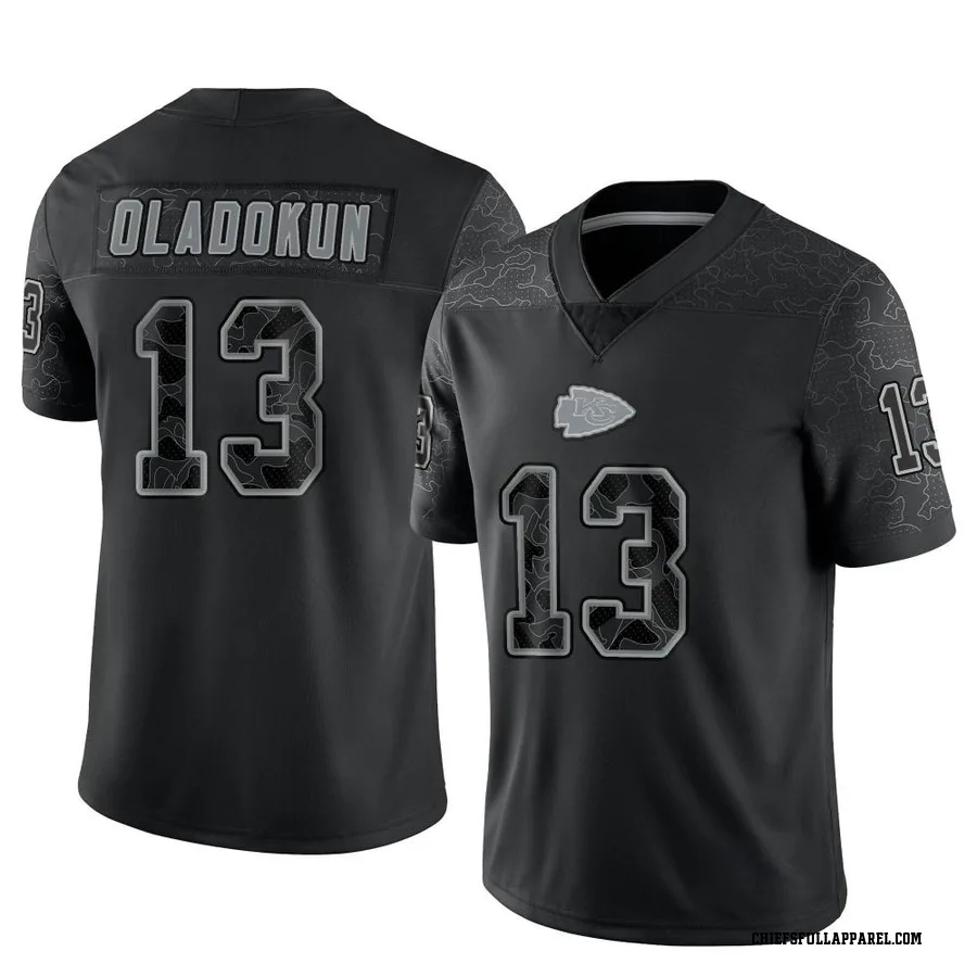 Chris Oladokun Kansas City Chiefs Youth Limited Reflective Nike Jersey - Black