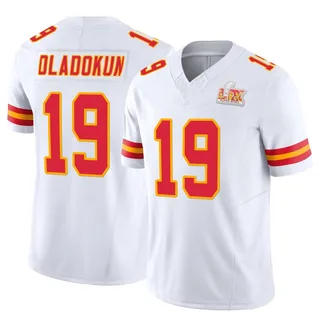 Chris Oladokun Kansas City Chiefs Youth Limited Vapor F.U.S.E. Super Bowl LIX Nike Jersey - White