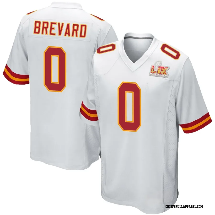Cole Brevard Kansas City Chiefs Men's Game Super Bowl LIX Nike Jersey - White