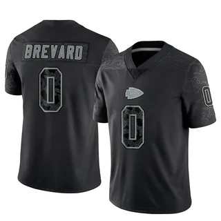 Cole Brevard Kansas City Chiefs Men's Limited Reflective Nike Jersey - Black