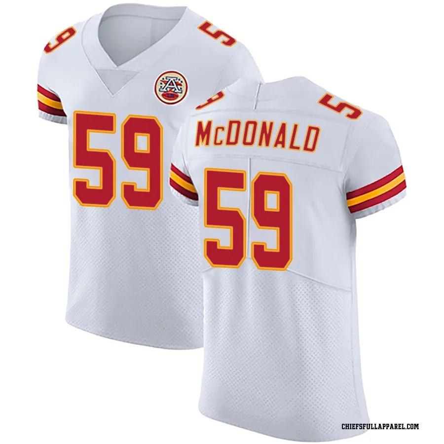 Cooper McDonald Kansas City Chiefs Men's Elite Vapor Untouchable Nike Jersey - White