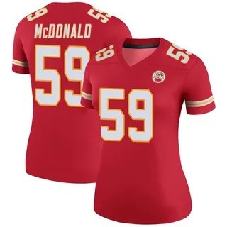 Cooper McDonald Kansas City Chiefs Women's Color Rush Legend Nike Jersey - Red