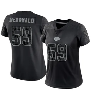 Cooper McDonald Kansas City Chiefs Women's Limited Reflective Nike Jersey - Black