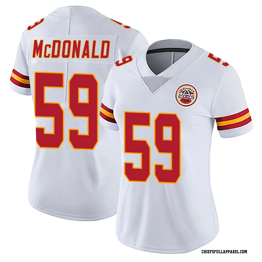 Cooper McDonald Kansas City Chiefs Women's Limited Vapor Untouchable Nike Jersey - White