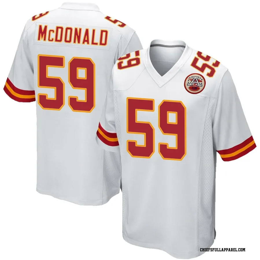 Cooper McDonald Kansas City Chiefs Youth Game Nike Jersey - White