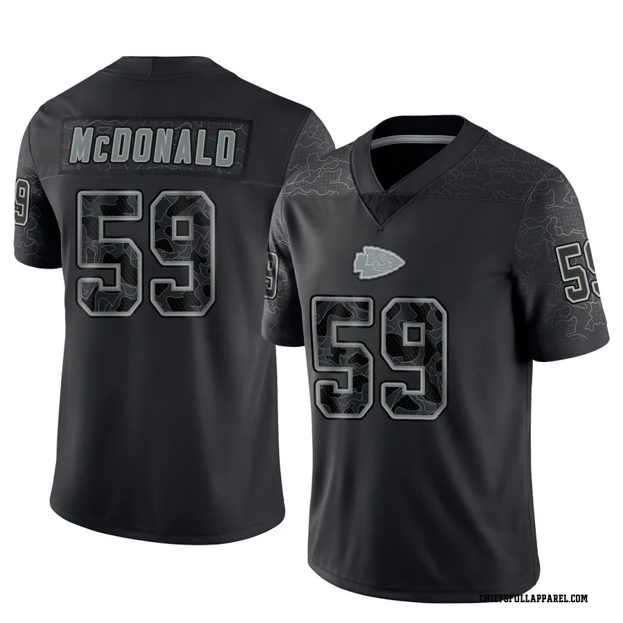 Cooper McDonald Kansas City Chiefs Youth Limited Reflective Nike Jersey - Black
