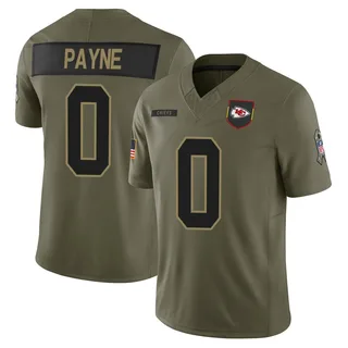 Damon Payne Kansas City Chiefs Men's Limited 2025 Salute to Service Nike Jersey - Olive