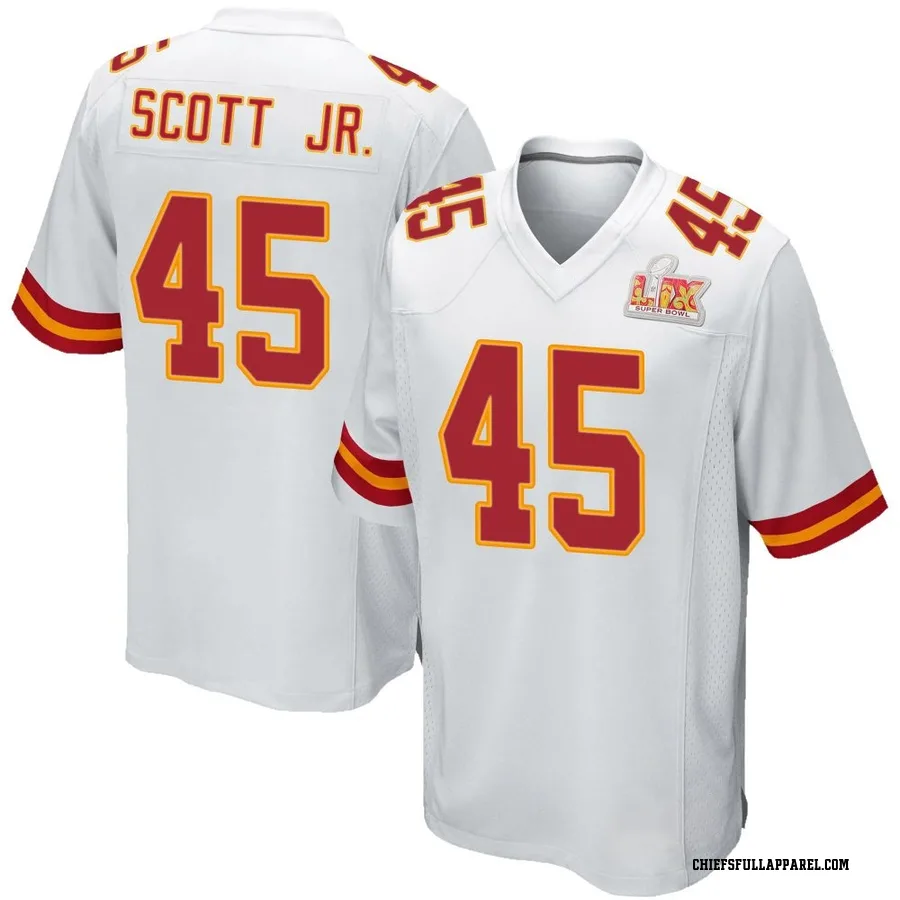 Eric Scott Jr. Kansas City Chiefs Men's Game Super Bowl LIX Nike Jersey - White