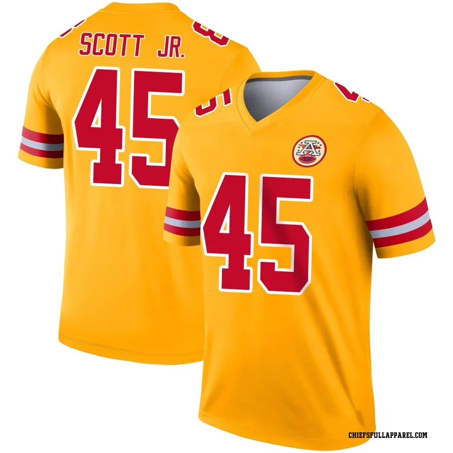 Eric Scott Jr. Kansas City Chiefs Men's Legend Inverted Nike Jersey - Gold