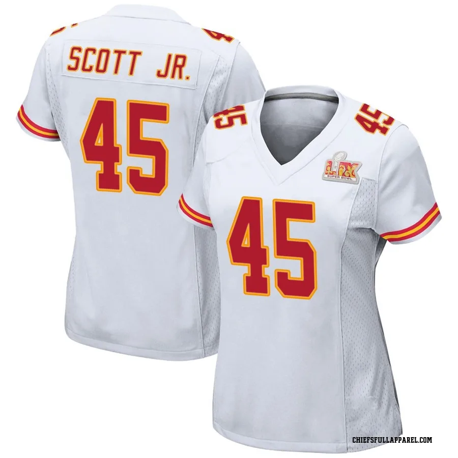 Eric Scott Jr. Kansas City Chiefs Women's Game Super Bowl LIX Nike Jersey - White