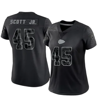 Eric Scott Jr. Kansas City Chiefs Women's Limited Reflective Nike Jersey - Black