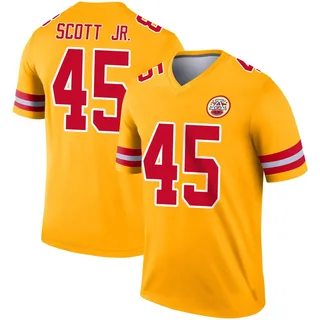 Eric Scott Jr. Kansas City Chiefs Youth Legend Inverted Nike Jersey - Gold