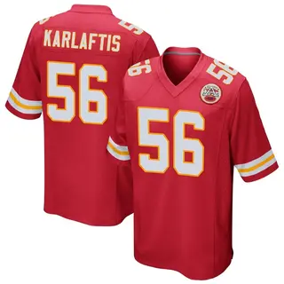 George Karlaftis Kansas City Chiefs Men's Game Team Color Nike Jersey - Red