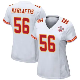 George Karlaftis Kansas City Chiefs Women's Game Nike Jersey - White