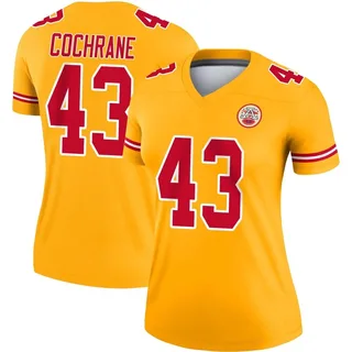 Jack Cochrane Kansas City Chiefs Women's Legend Inverted Nike Jersey - Gold