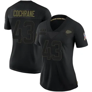 Jack Cochrane Kansas City Chiefs Women's Limited 2020 Salute To Service Nike Jersey - Black