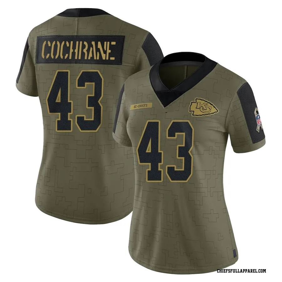 Jack Cochrane Kansas City Chiefs Women's Limited 2021 Salute To Service Nike Jersey - Olive