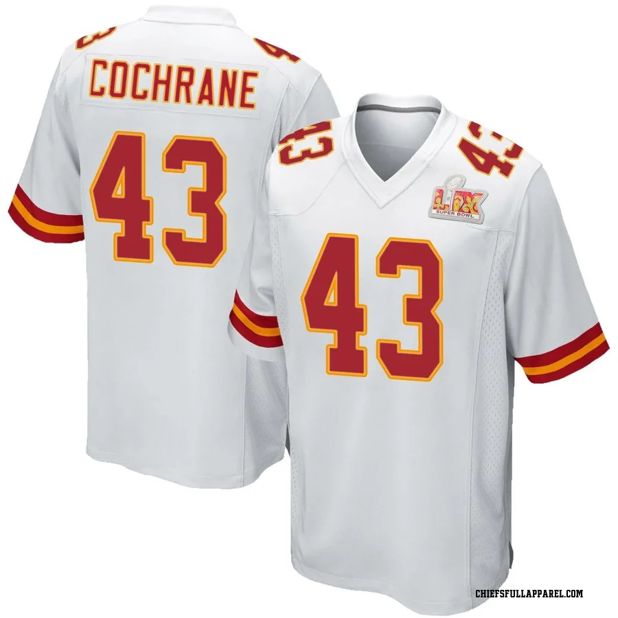 Jack Cochrane Kansas City Chiefs Youth Game Super Bowl LIX Nike Jersey - White
