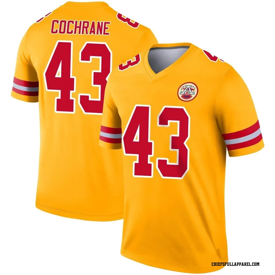 Jack Cochrane Kansas City Chiefs Youth Legend Inverted Nike Jersey - Gold