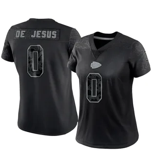 Jacob De Jesus Kansas City Chiefs Women's Limited Reflective Nike Jersey - Black