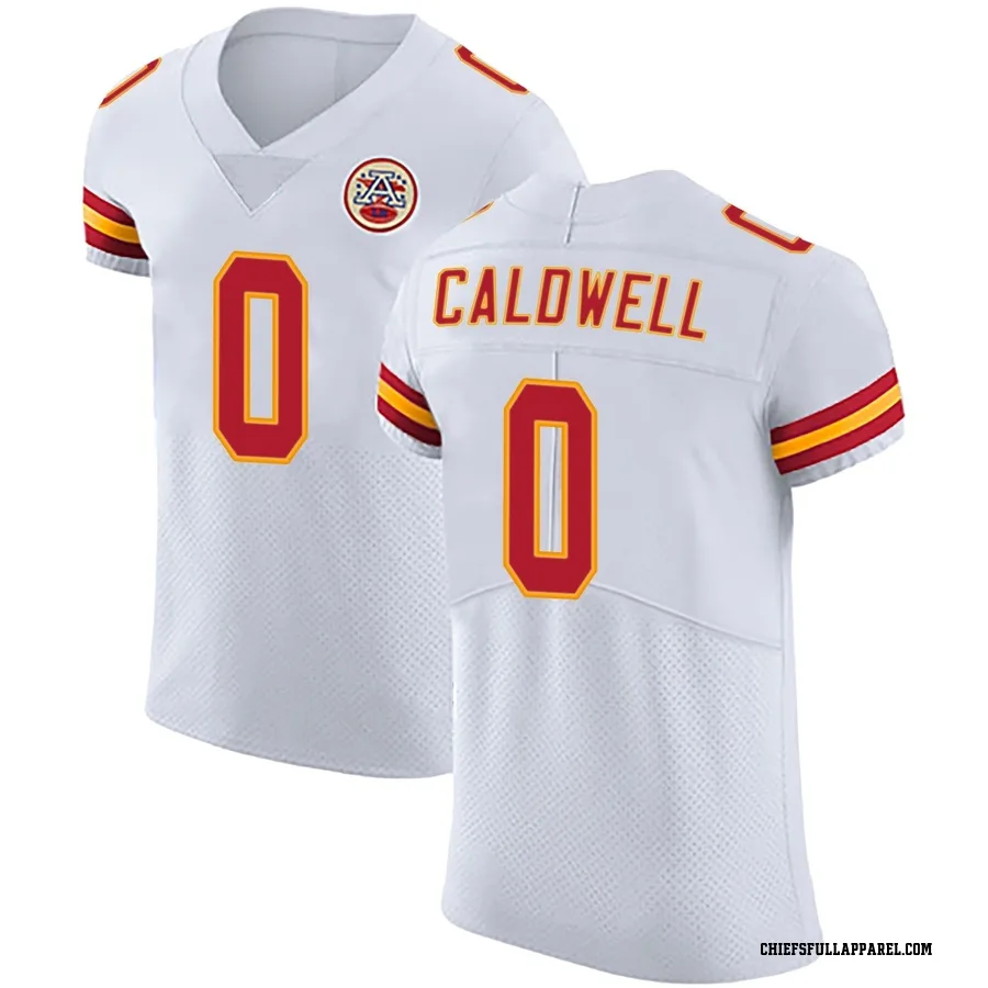 Jeff Caldwell Kansas City Chiefs Men's Elite Vapor Untouchable Nike Jersey - White