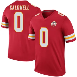 Jeff Caldwell Kansas City Chiefs Youth Color Rush Legend Nike Jersey - Red