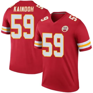 Joshua Kaindoh Kansas City Chiefs Men's Color Rush Legend Jersey - Red