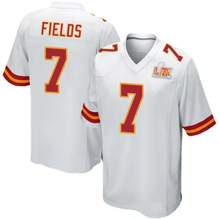 Justin Fields Kansas City Chiefs Men's Game Super Bowl LIX Nike Jersey - White