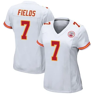 Justin Fields Kansas City Chiefs Women's Game Nike Jersey - White