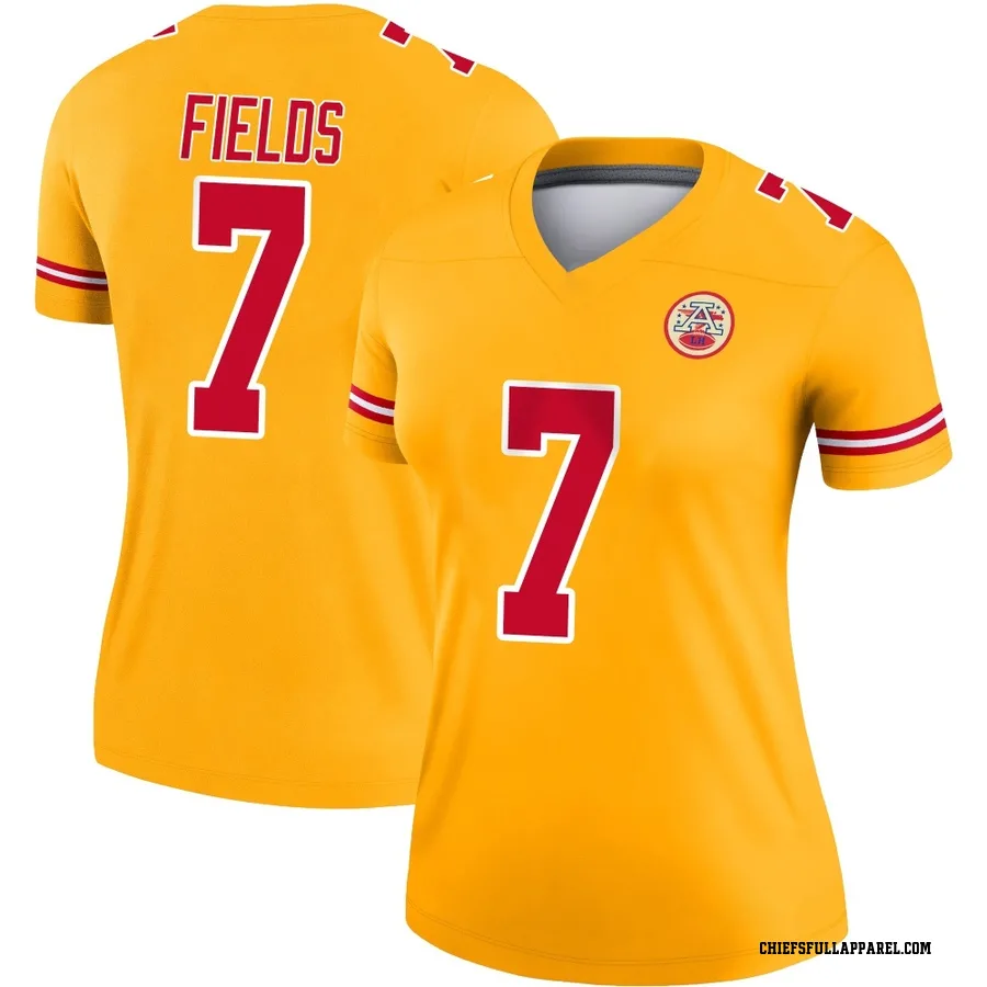 Justin Fields Kansas City Chiefs Women's Legend Inverted Nike Jersey - Gold