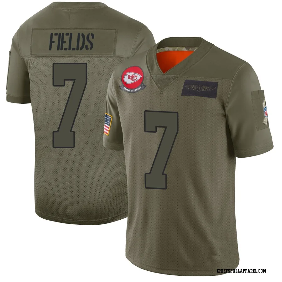 Justin Fields Kansas City Chiefs Youth Limited 2019 Salute to Service Nike Jersey - Camo