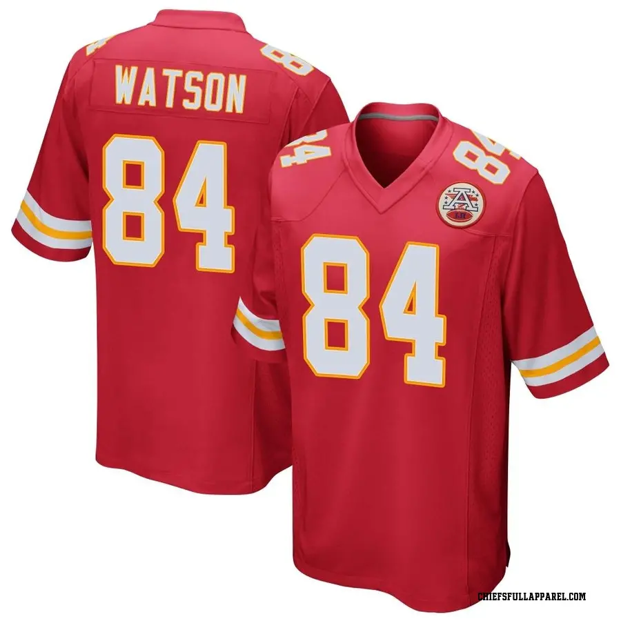 Justin Watson Kansas City Chiefs Men's Game Team Color Nike Jersey - Red