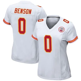 Kahlil Benson Kansas City Chiefs Women's Game Nike Jersey - White