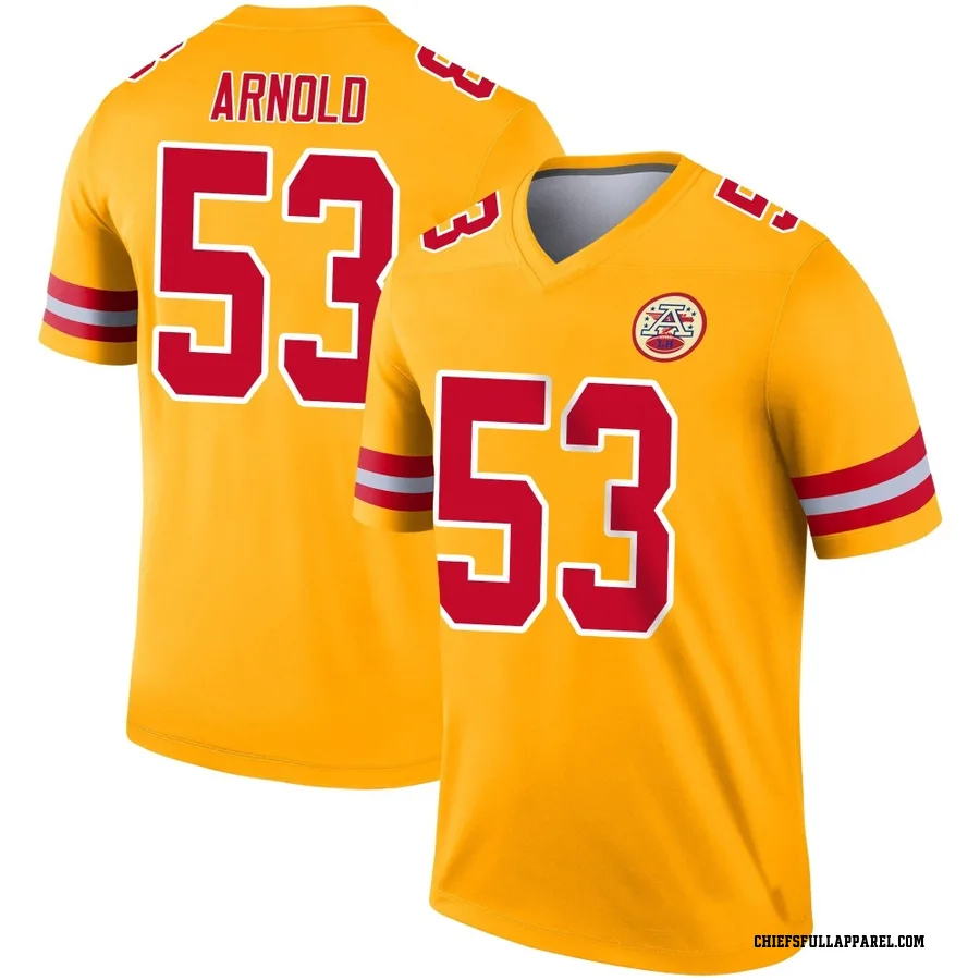 Kam Arnold Kansas City Chiefs Men's Legend Inverted Nike Jersey - Gold