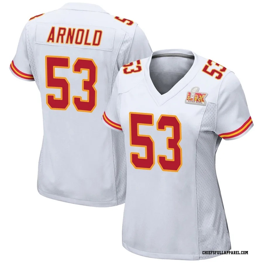 Kam Arnold Kansas City Chiefs Women's Game Super Bowl LIX Nike Jersey - White