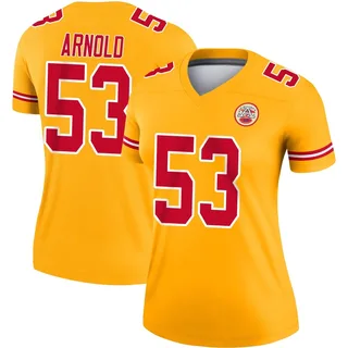 Kam Arnold Kansas City Chiefs Women's Legend Inverted Nike Jersey - Gold