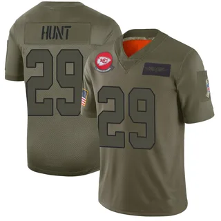 Kareem Hunt Kansas City Chiefs Men's Limited 2019 Salute to Service Nike Jersey - Camo